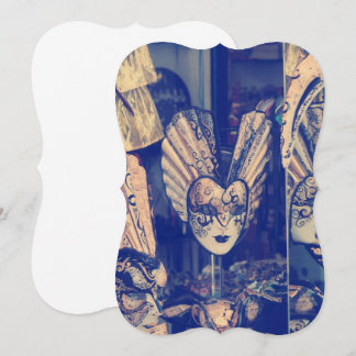 ビンテージ ヴェネツィアンのカーニバルマスク 招待状