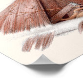 ビンテージ 人体解剖学 科学、頭 喉 鼻 ポスター (角)