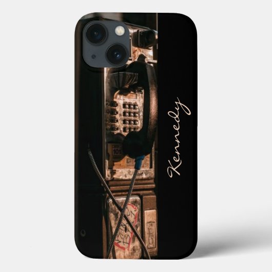 ビンテージ 公衆電話 電話 アンティーク レトロ Case-Mate iPhoneケース (裏面)