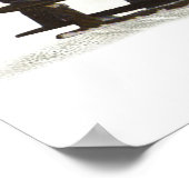 ビンテージ 子供 スレッジング クリスマス 冬 ポスター (角)