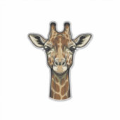 ビンテージ+彫刻+キリン+ベクター+アート+デザイン_1 シール (正面)