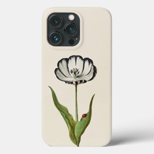 ビンテージ　植物画　テントウムシ Case-Mate iPhoneケース (裏面)