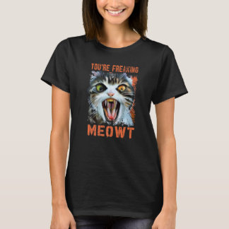 ビンテージ 猫 ミーム 猫 あなたは私をにゃんとさせます Tシャツ