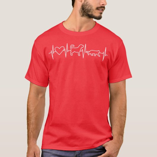 ビンテージ 獣医 愛情 動物 Tシャツ (正面)