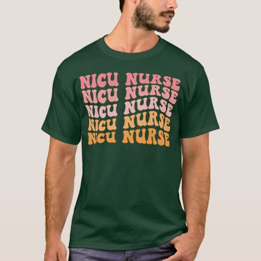 ビンテージ 看護師 産科 出産 看護 Tシャツ (正面)