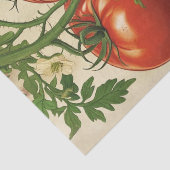 ビンテージ 赤トマト植物画デコパージュ 薄葉紙 (詳細)