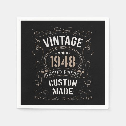 ビンテージ 1948年 限定生産 特別仕様 カード スタンダードカクテルナプキン (正面)