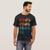 ビンテージBMX自転車 ロードバイク レーシングバイク Tシャツ (正面フル)