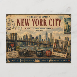 ビンテージNYC旅行のお土産 ポストカード
