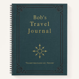 ビンテーパーソナライズされたジ・トラベル・ジャーナル ノートブック