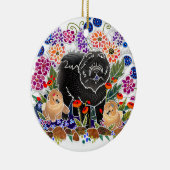 ビンディガーデンパーティーチョウオーナメント セラミックオーナメント (右)