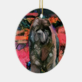 ビンディガーデンパーティーチョウオーナメント セラミックオーナメント (右)