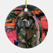 ビンディガーデンパーティーチョウオーナメント セラミックオーナメント (裏面)