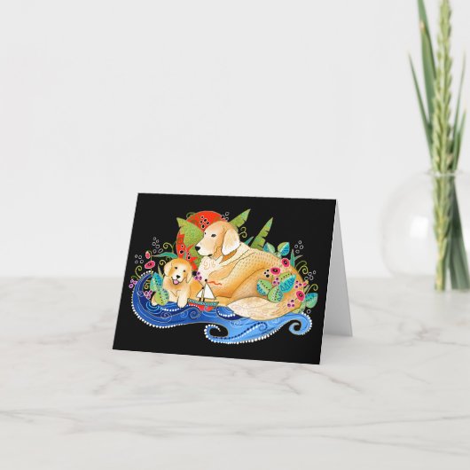 ビンディゴールデンレトリバー カード (正面)