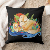 ビンディゴールデンレトリバー クッション (ブランケット)