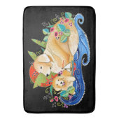 ビンディゴールデンレトリバー バスマット (正面縦)