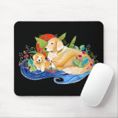 ビンディゴールデンレトリバー マウスパッド (マウス)