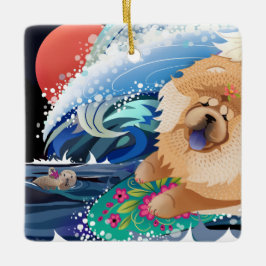 ビンディチョワブンガチョウオーナメント セラミックオーナメント