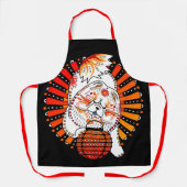 ビンディMIタンチョウオールオーバープリントエプロン エプロン (正面)