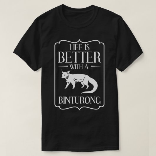 ビントロンひげ猫かわいい動物 Tシャツ (デザイン正面)