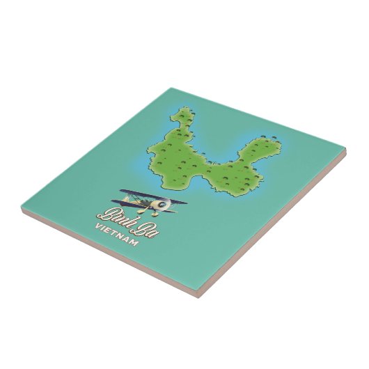 ビンバ島地図 ベトナム地図 タイル (側面)