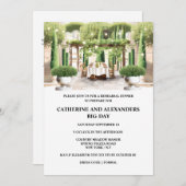 ビンヤードサマー素晴らしダイニングピアッツァトピアリーポプラ 招待状 (正面/裏面)