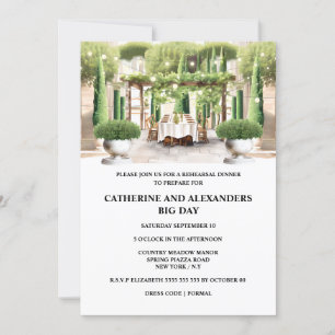 ビンヤードサマー素晴らしダイニングピアッツァトピアリーポプラ 招待状