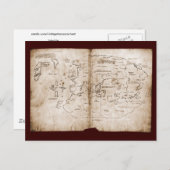 ビンランドの地図 ポストカード (正面/裏面)