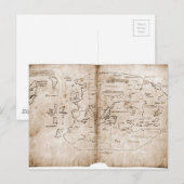 ビンランドの地図 ポストカード (正面/裏面)