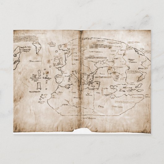 ビンランドの地図 ポストカード (正面)