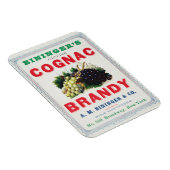 ビンンガーのコニャック・ブランデーのヴィンテージ広告。 マグネット (右側)