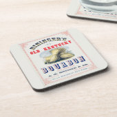 ビンンガーの旧ケンタッキー・バーボン1849予約。 コースター (左側)