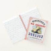 ビンンガーの旧ケンタッキー・バーボン1849予約。 ノートブック (内部)