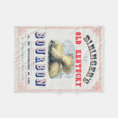 ビンンガーの旧ケンタッキー・バーボン1849予約。 フリースブランケット (正面(横))