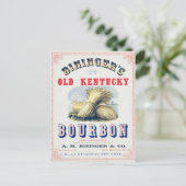 ビンンガーの旧ケンタッキー・バーボン1849予約。 ポストカード (スタンド正面)