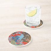 ビヴィッドアールヌーボーピーコック コースター (側面)