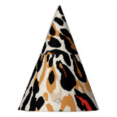 ビヴィッドヒョウアニマルプリント パーティーハット (左)