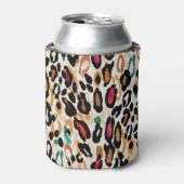 ビヴィッドヒョウアニマルプリント 缶クーラー (缶正面)