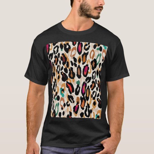 ビヴィッドヒョウアニマルプリント Tシャツ (正面)