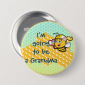 ビーおばあちゃんのボタンを狙う 缶バッジ (正面&裏面)