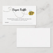 ビーおむつラッフルベビーシャワー エンクロージャーカード (正面/裏面)