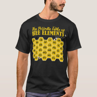 ビーおもしろいキーパー周期表Bee Elements Ap Tシャツ