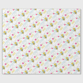 ビーおもしろいクール誕生日 ラッピングペーパー (フラット)