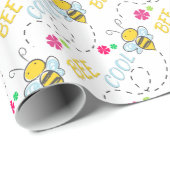 ビーおもしろいクール誕生日 ラッピングペーパー (ロールコーナー)