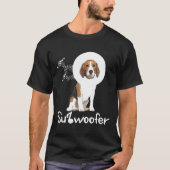 ビーおもしろいグル犬ラバーサブウーファーギフト Tシャツ (正面)