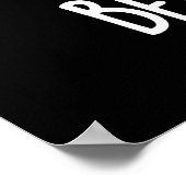 ビーおもしろいツベン音楽ビープンダークBG ポスター (角)