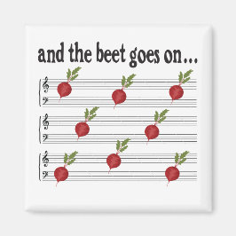 ビーおもしろいトが音楽とことわざする マグネット