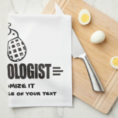 ビーおもしろいバー キッチンタオル (四つ折り)