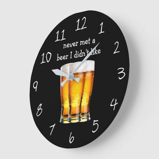 ビーおもしろいルをテーマにした男の洞窟時計 ラージ壁時計 (傾斜)