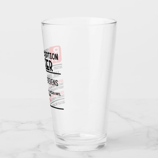 ビーおもしろいル処方パーソナライズされた名 タンブラーグラス (左)